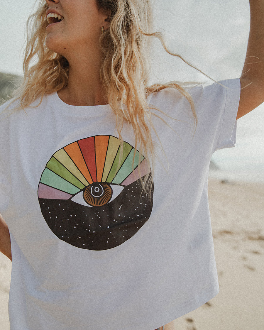 Cosmic Eye Tee - White