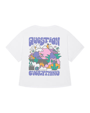 Question Everything Tee - White