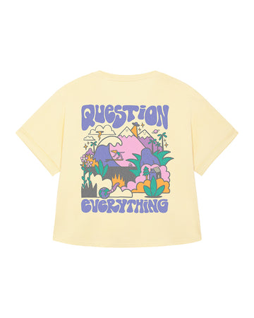 Question Everything Tee - Yellow